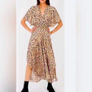 Maje Rachelle animal e dress size 36 NWT